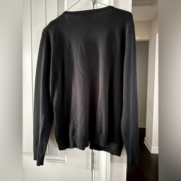 Vintage Joan Leslie Women’s Button-Up Black Long Sleeve Cardigan Size Large - Picture 3 of 5